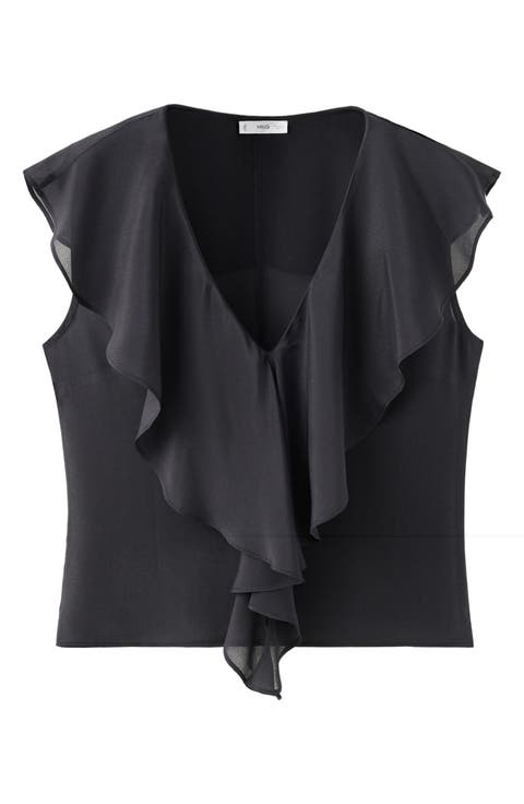 Ruffled Chiffon Blouse