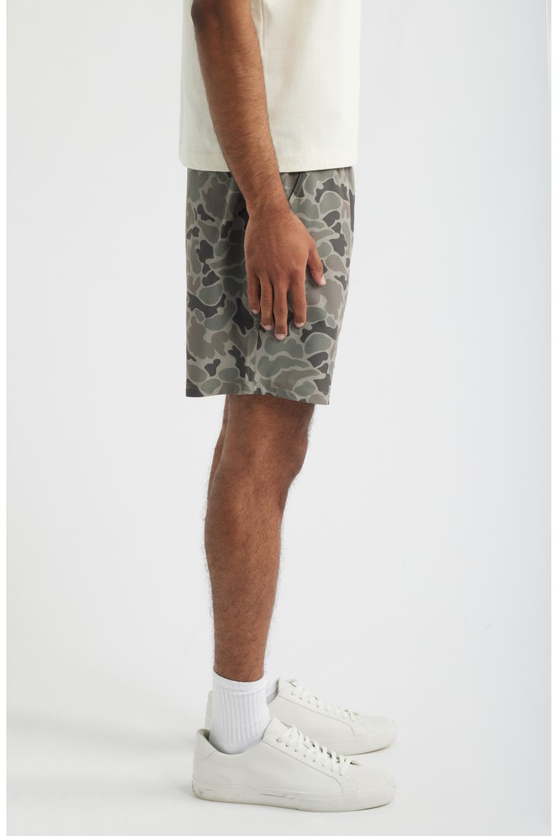 Racer Tech Camo Drawstring Shorts, Alternate, color, ARMY