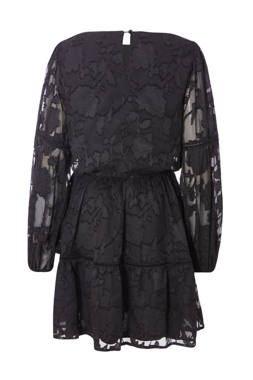 Quiz Jacquard Mini Skater Dress In Black