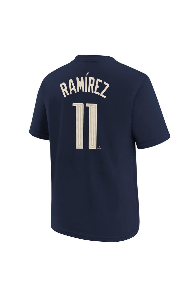 Nike Youth Nike Jose Ramirez Navy Cleveland Guardians 2024 City Connect Name & Number T-Shirt, Alternate, color, 