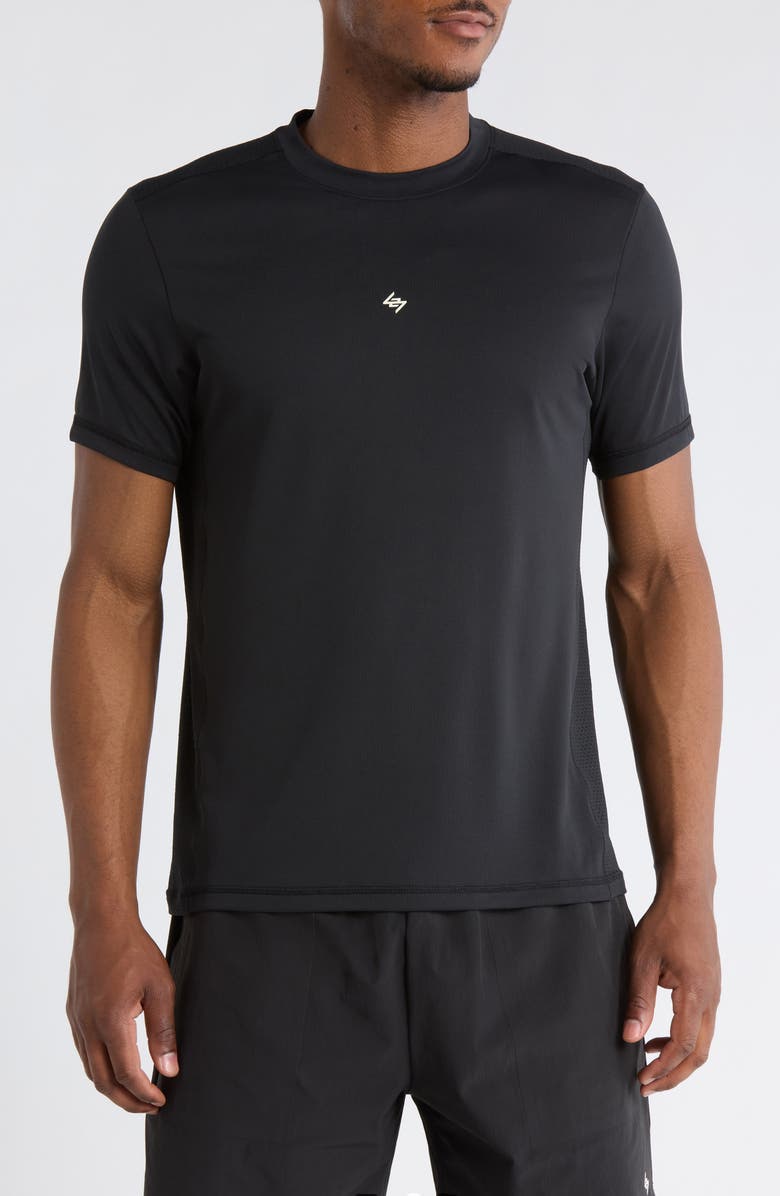 247 Numbers Performance T-Shirt, Main, color, Jet Black