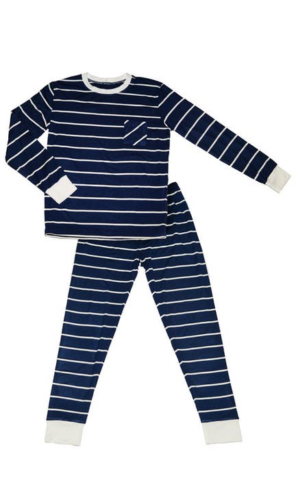 Emerson Fitted Long Sleeve 2-Piece Pajamas