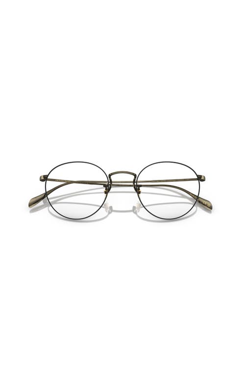Oliver Peoples 50mm Phantos Optical Glasses In Gold