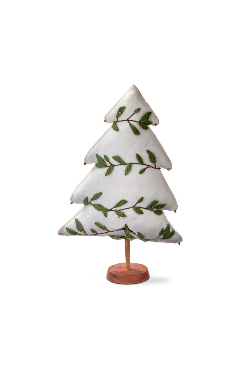 tag Large White Felt Christmas Tree Balsam Berry Garland Decor, Main, color, Multicolored