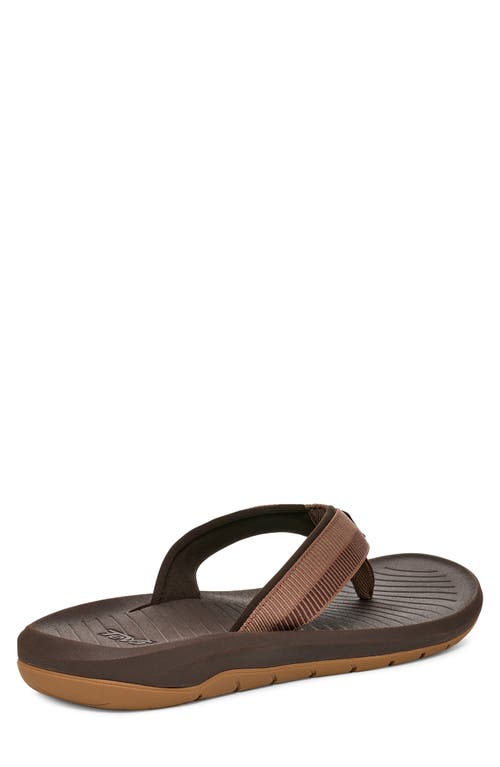 Teva Hurricane Flip Flop In Archive Ladder Bison