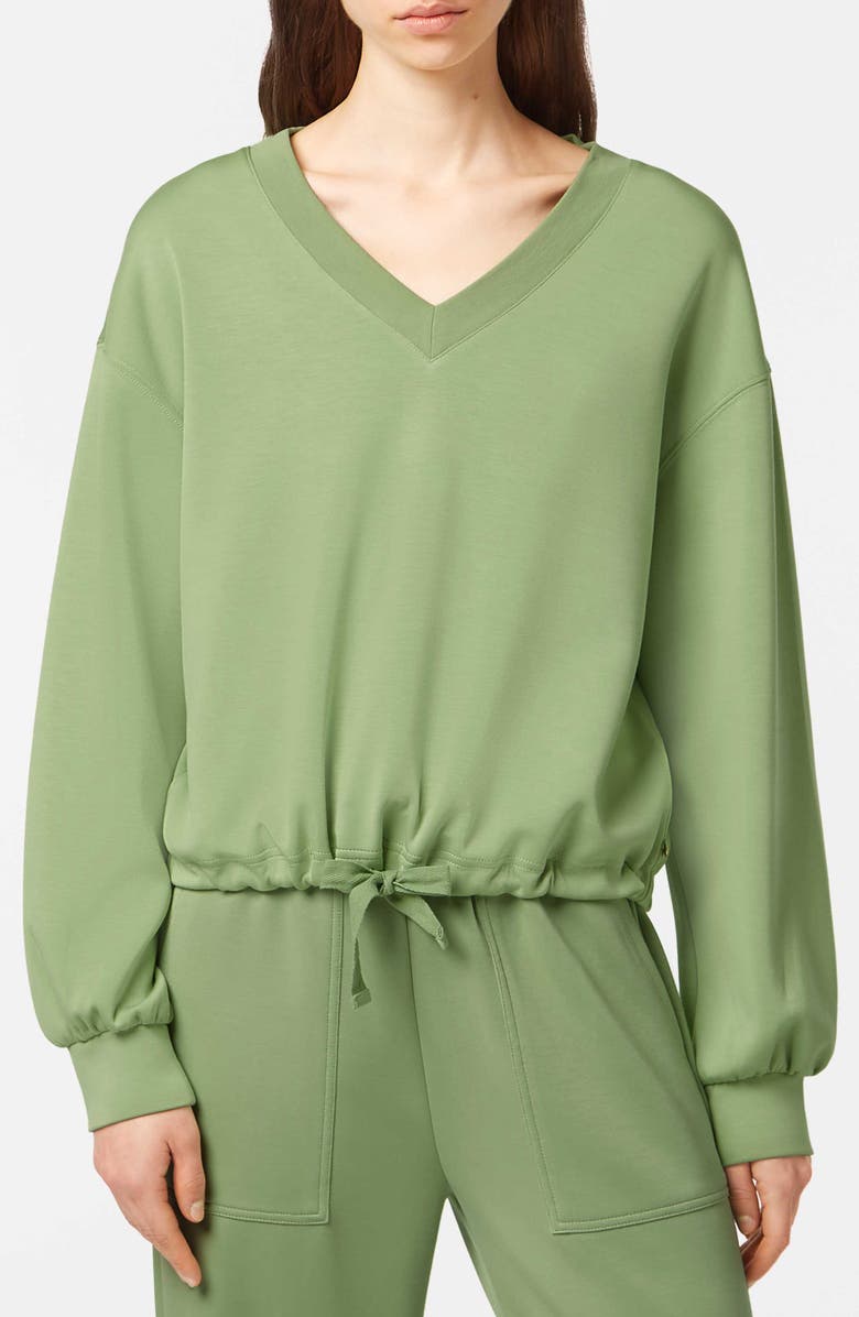 Scotch & Soda V-Neck Modal Sweatshirt, Main, color, Pistachio