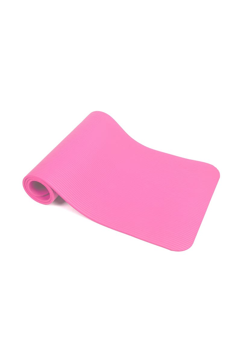 MIND READER All Purpose Extra Thick Yoga Mat & Carrying Strap, Alternate, color,