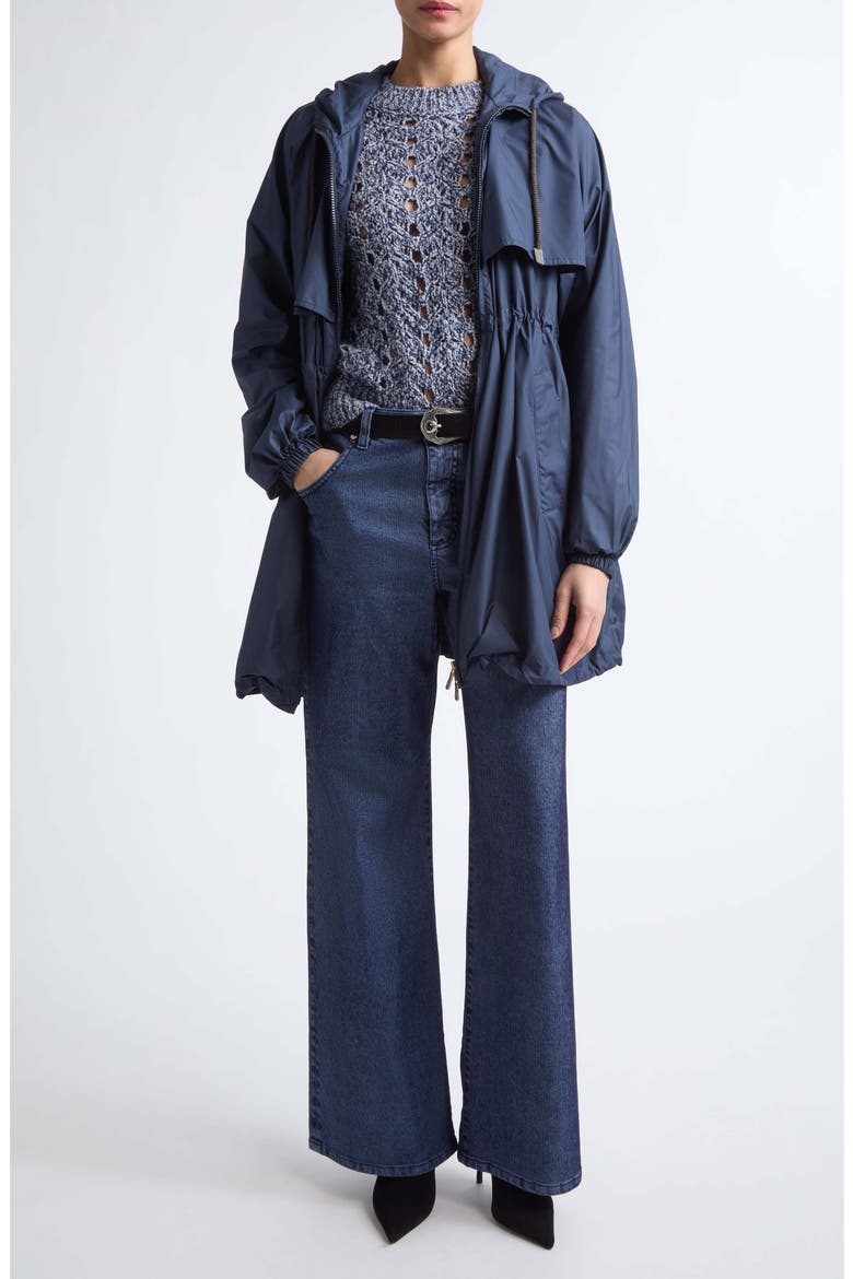 Drawstring Waist Parka, Alternate, color, 11 BLUE