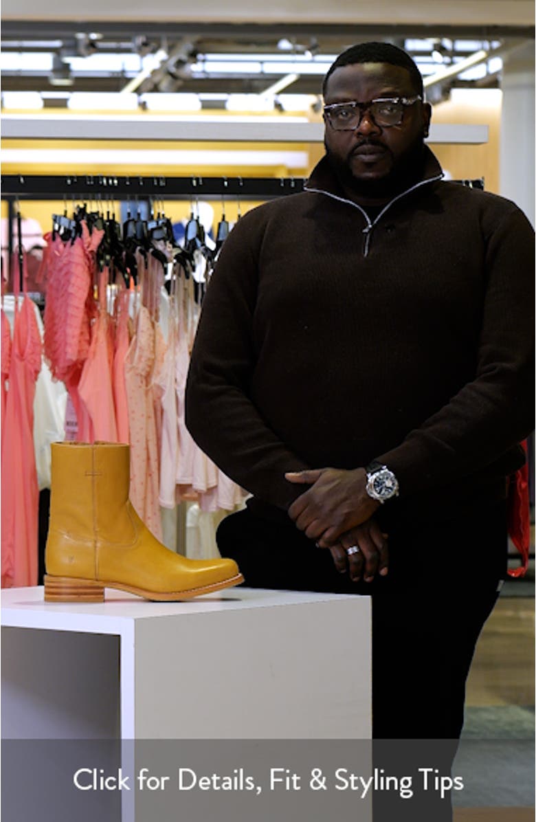 Campus Suede Plain Toe Zip Boot, sales video thumbnail