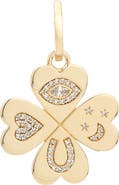 Adina Reyter Good Luck Diamond Clover Pendant