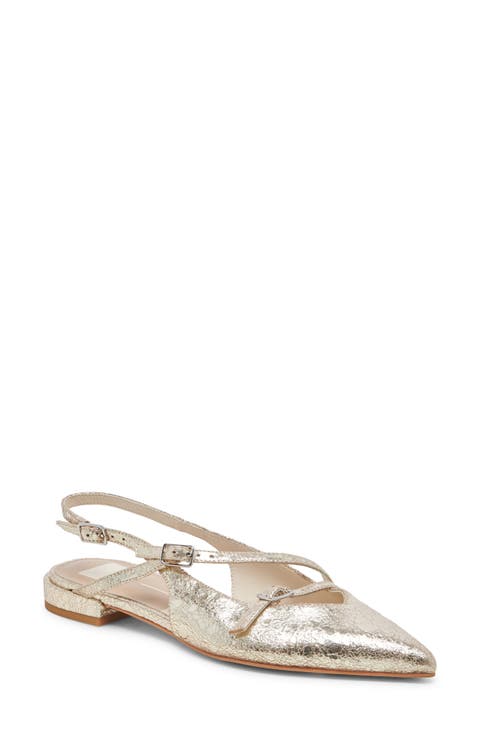 Pamla Pointed Toe Slingback Flat (Women)