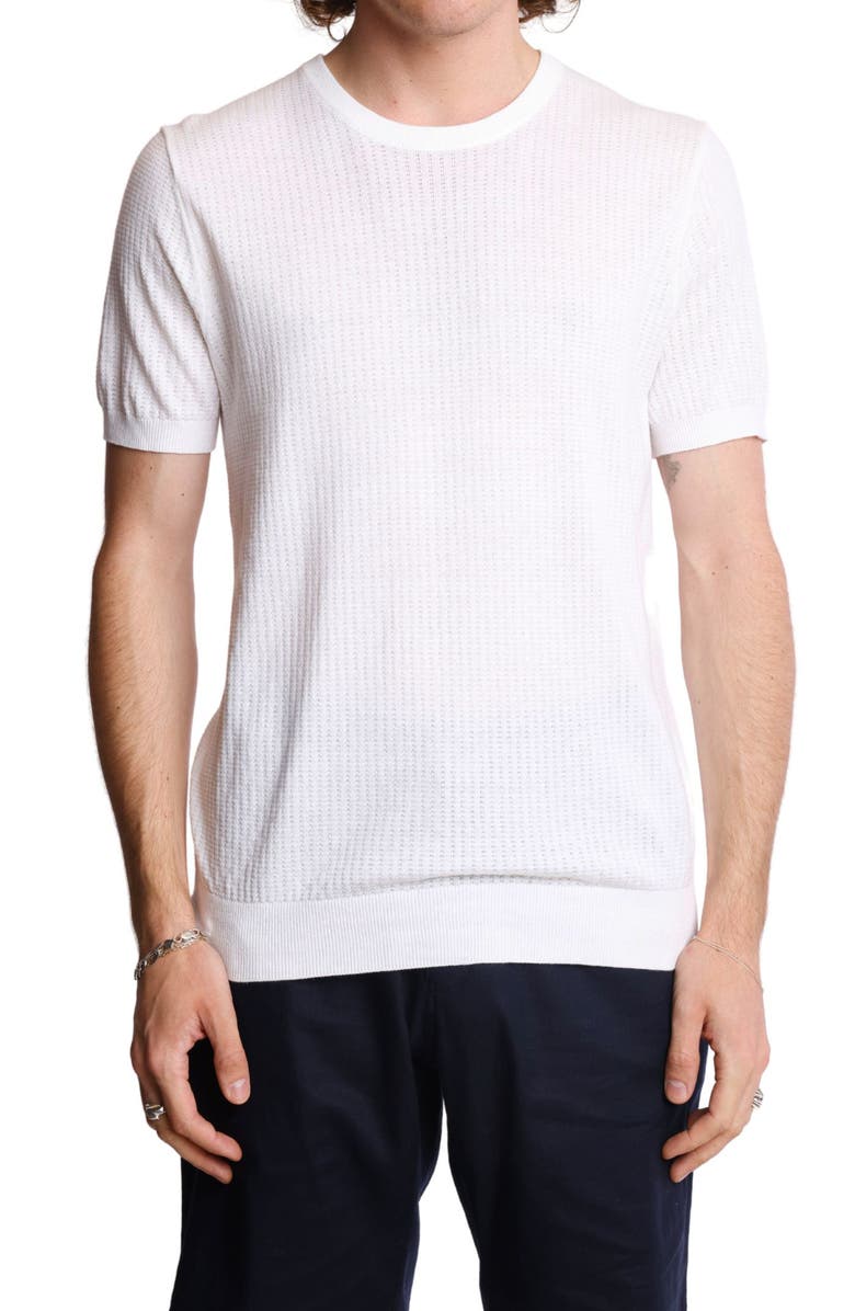 PAISLEY & GRAY Pointelle Crewneck T-Shirt, Main, color,