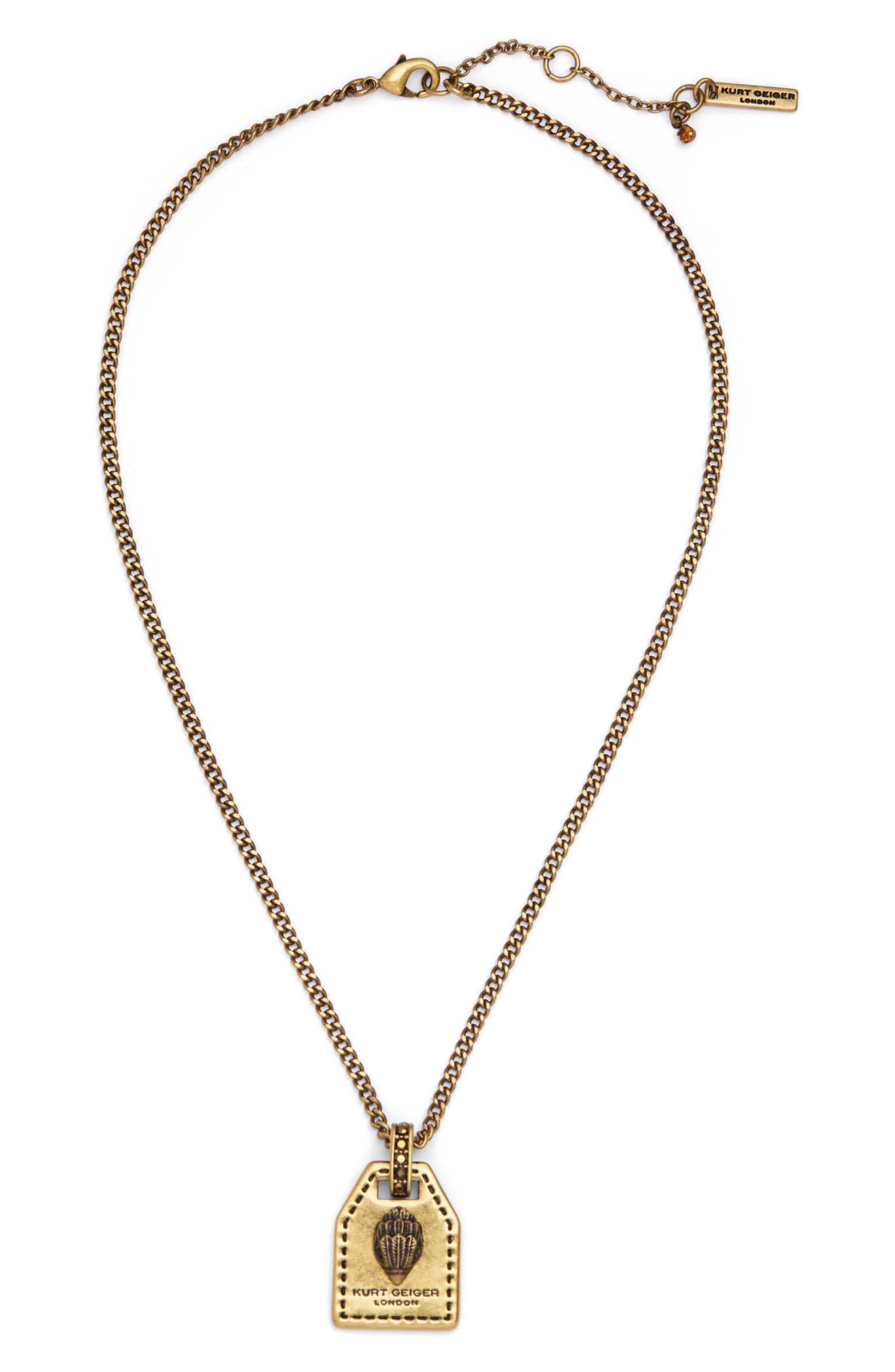 Kurt Geiger London Eagle Tag Pendant Necklace