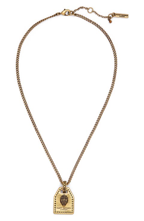 Eagle Tag Pendant Necklace
