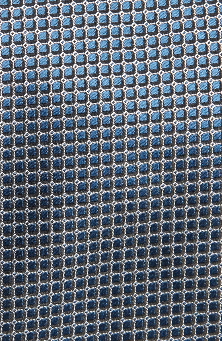 ZEGNA TIES Cento Fili Geo Jacquard Silk Tie, Alternate, color, Teal