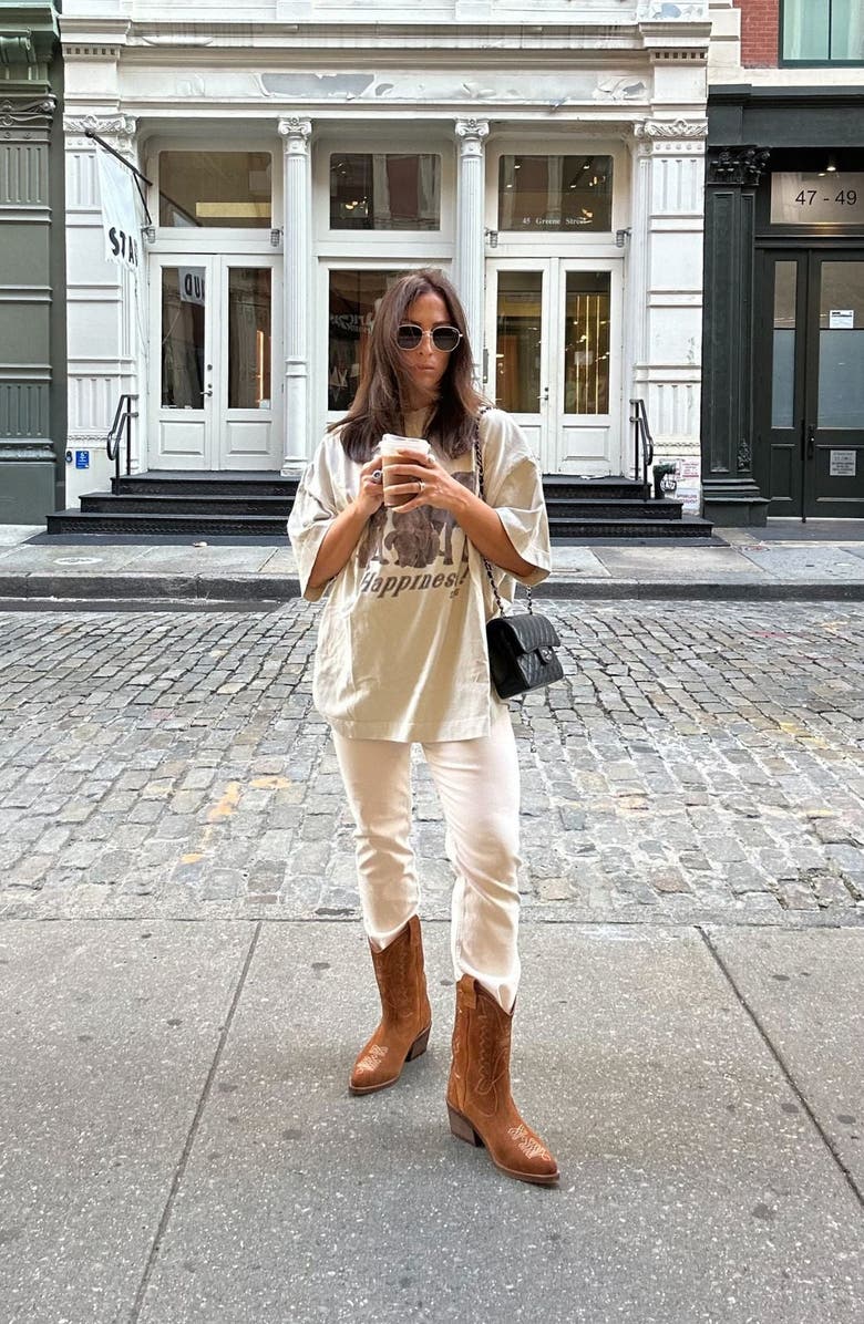 STIVALI NEW YORK Suede Unstoppable Western Cowboy Boots, Alternate, color, Tan / Suede