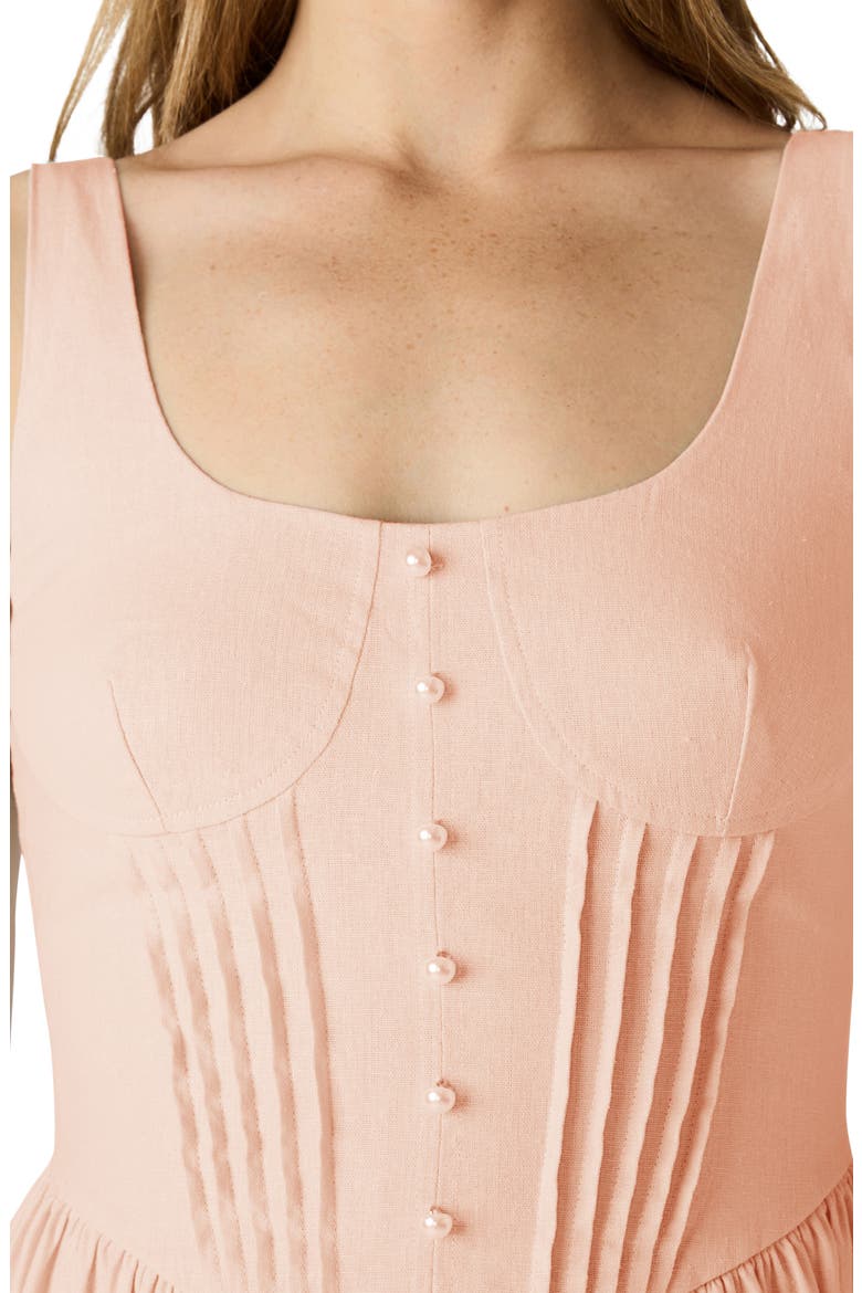 Tianna Pintuck Sleeveless Minidress, Alternate, color, SHELL