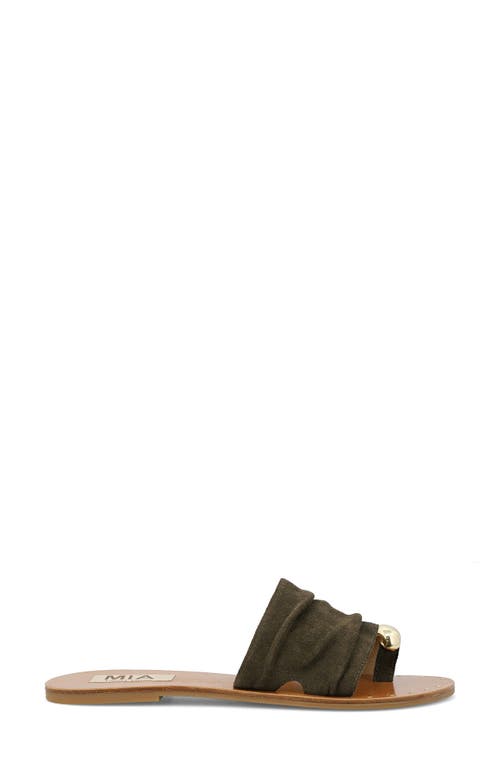 Mia Tiffani Slide Sandal In Khaki