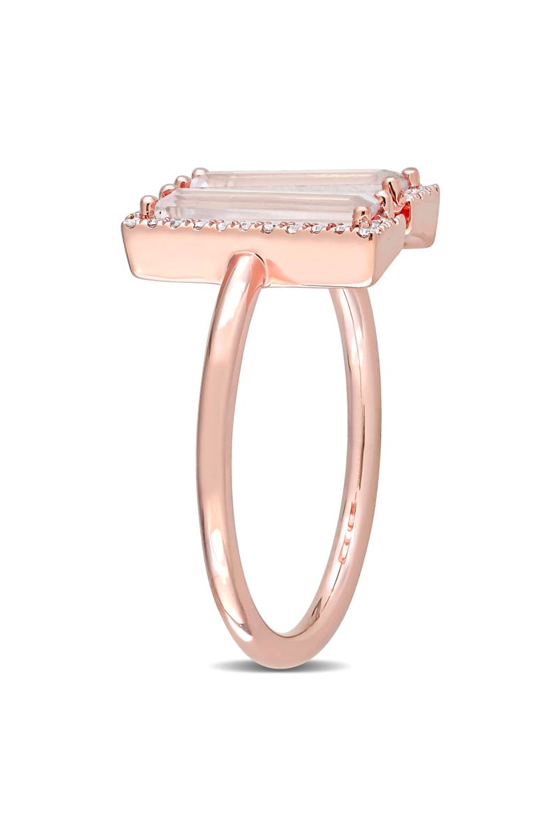 Julianna B. Pink Quartz & Diamond Open Ring 14k, Alternate, color, Quartz