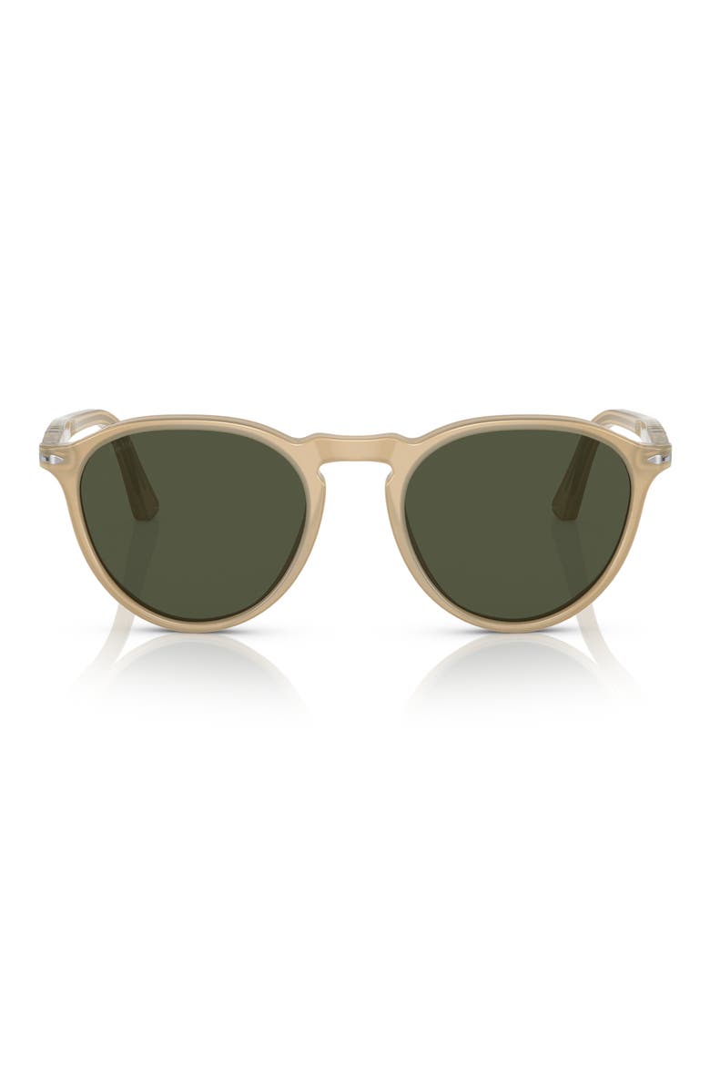 PO3286S 51mm Phantos Sunglasses, Main, color, BEIGE OPAL / GREEN