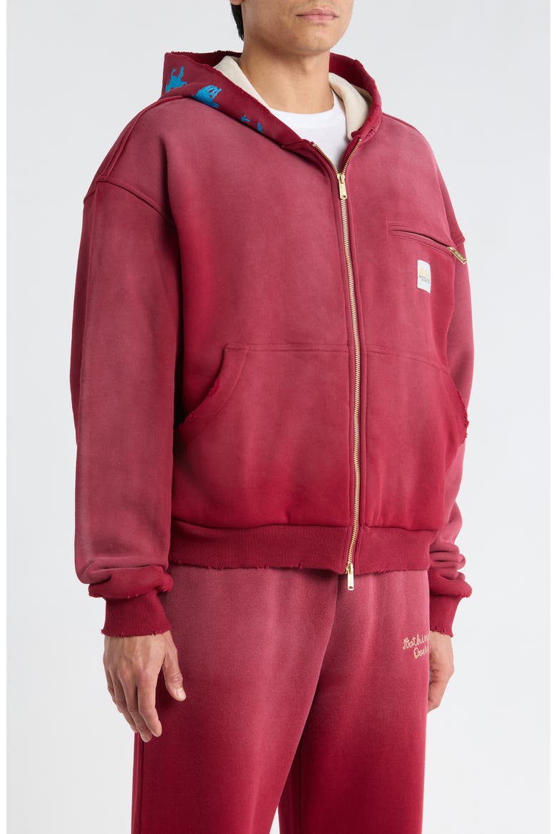 Running Horse Hoodie, Alternate, color, MAROON