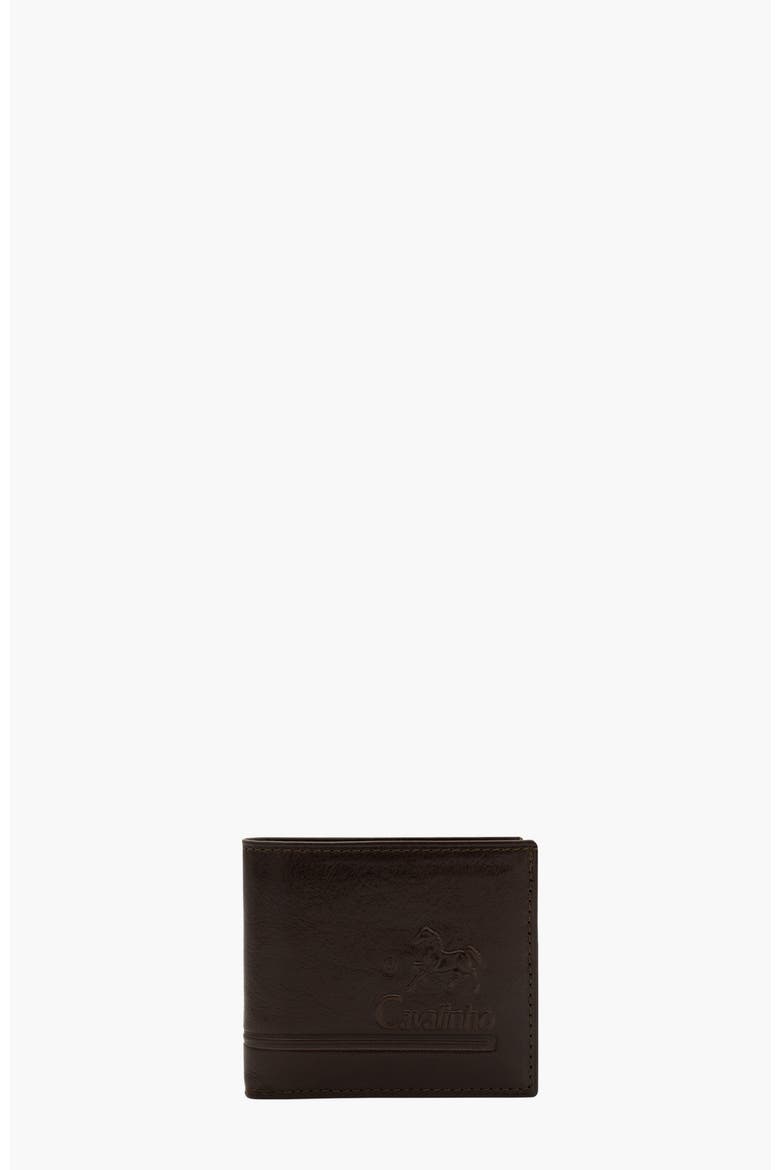 Gentleman Bifold Leather Wallet 528, Main, color, Brown