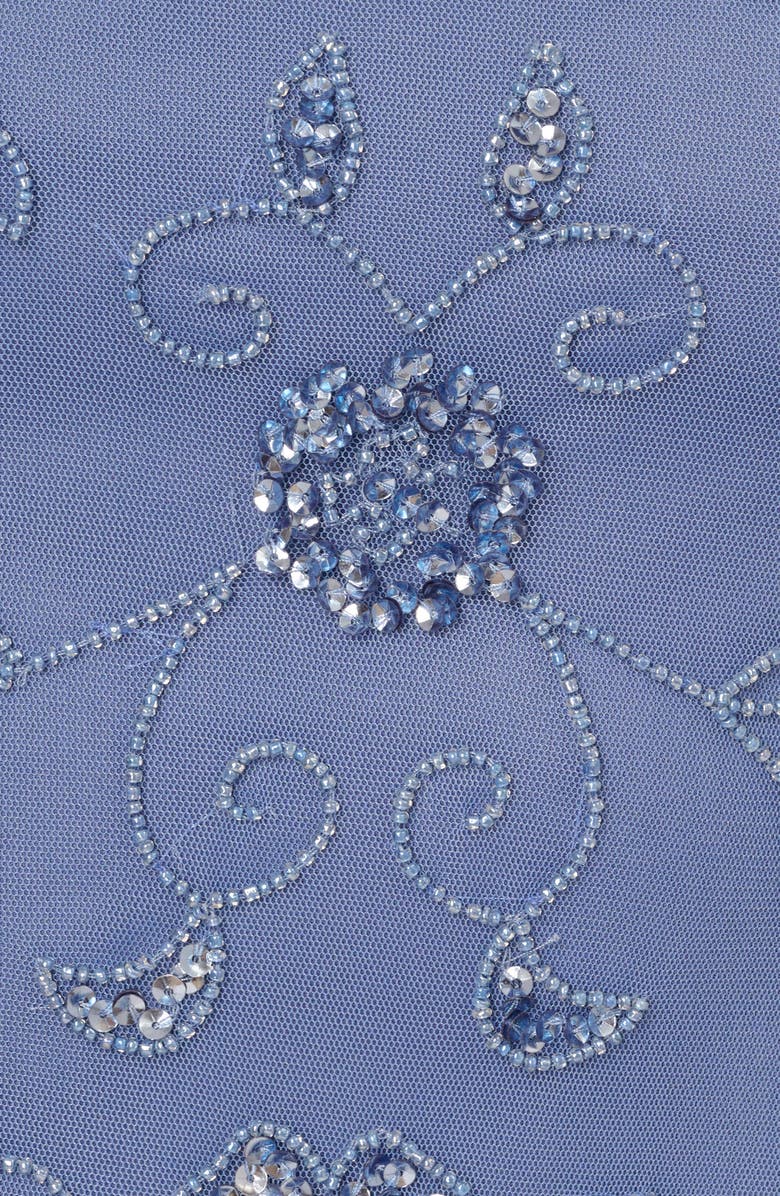 Adrianna Papell Beaded Mesh Cocktail Dress, Alternate, color, 