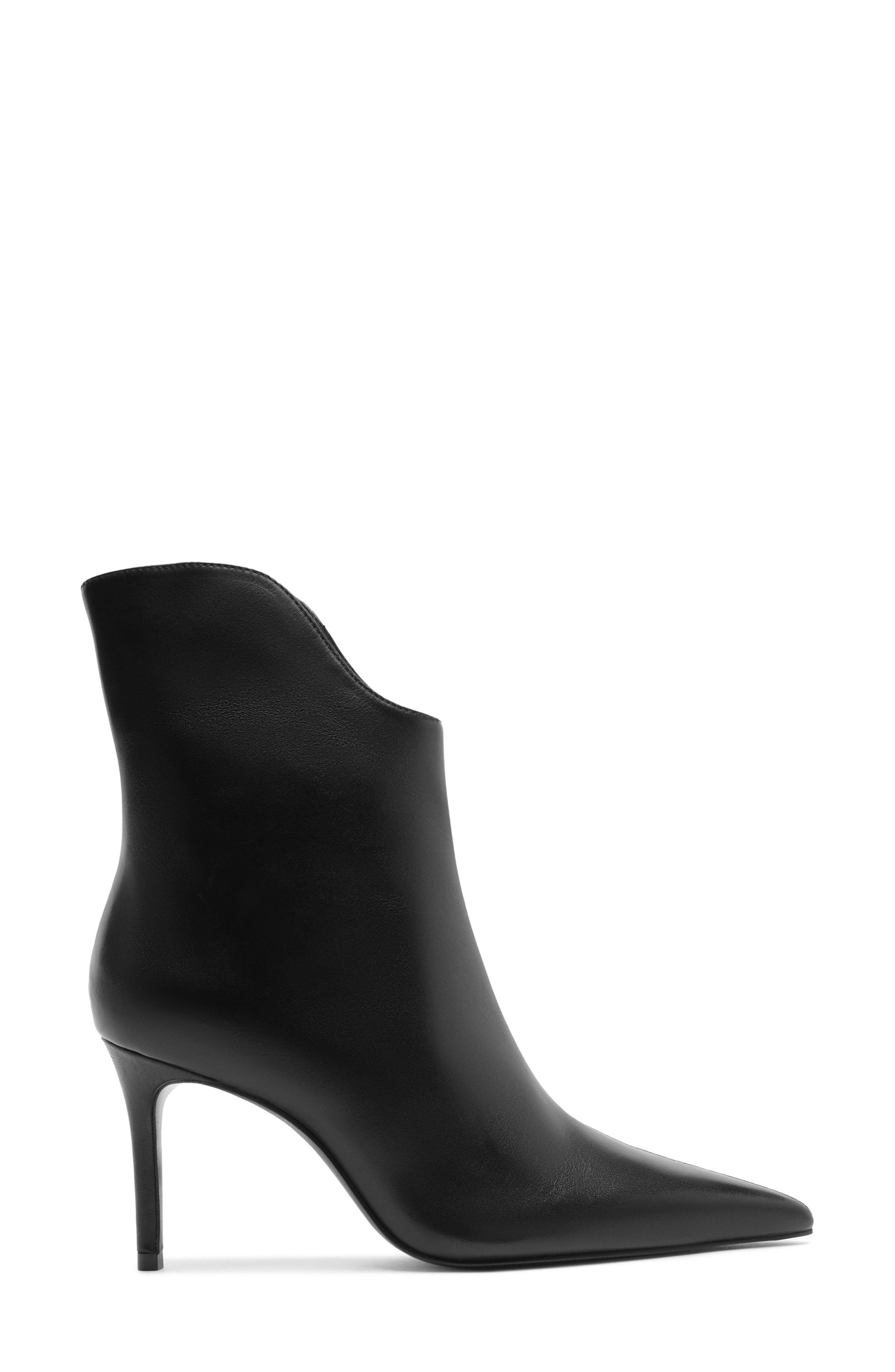 Ophelia Pointed Toe Bootie, Alternate, color, BLACK
