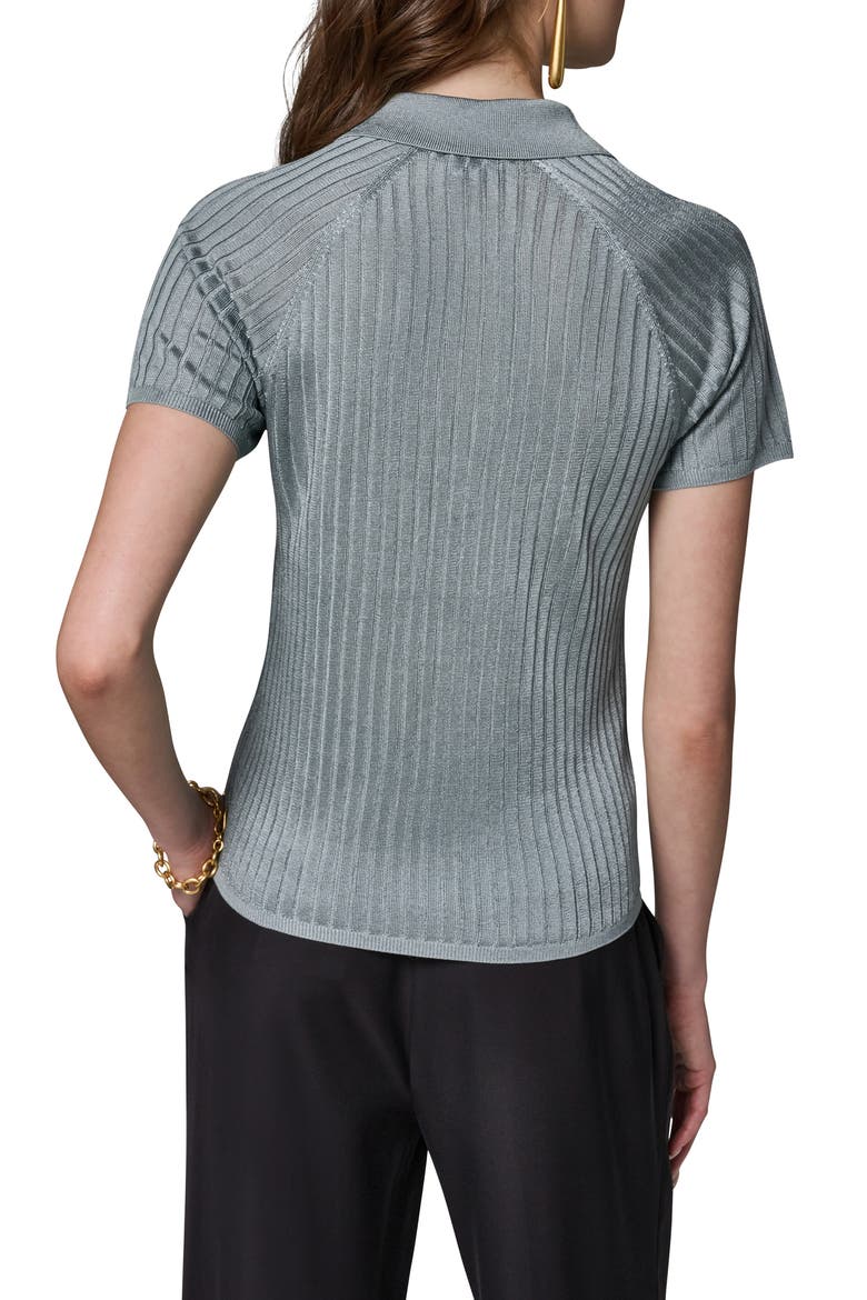 Rib Polo, Alternate, color, WATERLILY