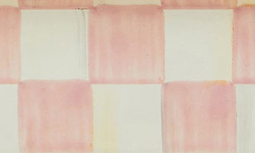 Mackenzie-childs Mackenzie Childs Rosy Check Enameled Steel 4 X 6-inch Picture Frame In Pink