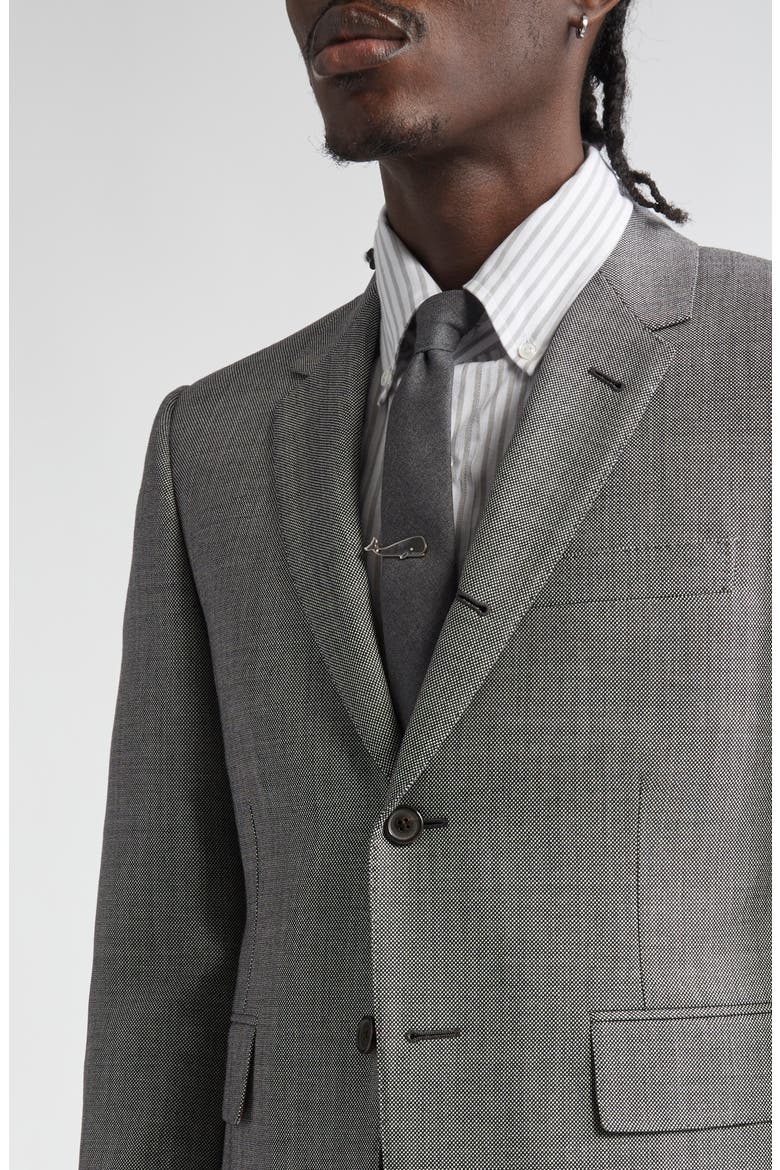 Fit 1 Super 120s Wool Sport Coat, Alternate, color, BLACK/ WHITE