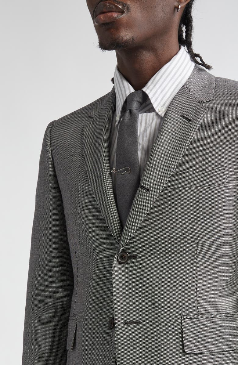 Thom Browne Fit 1 Super 120s Wool Sport Coat, Alternate, color, Black/ White