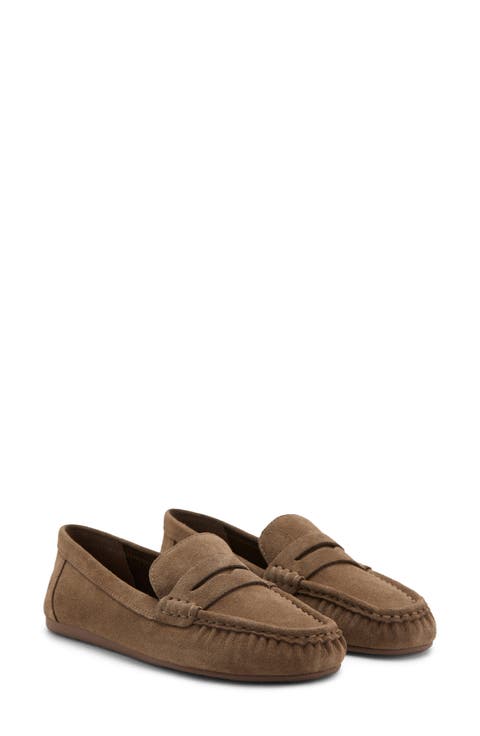 Suede Penny Loafer (Women)