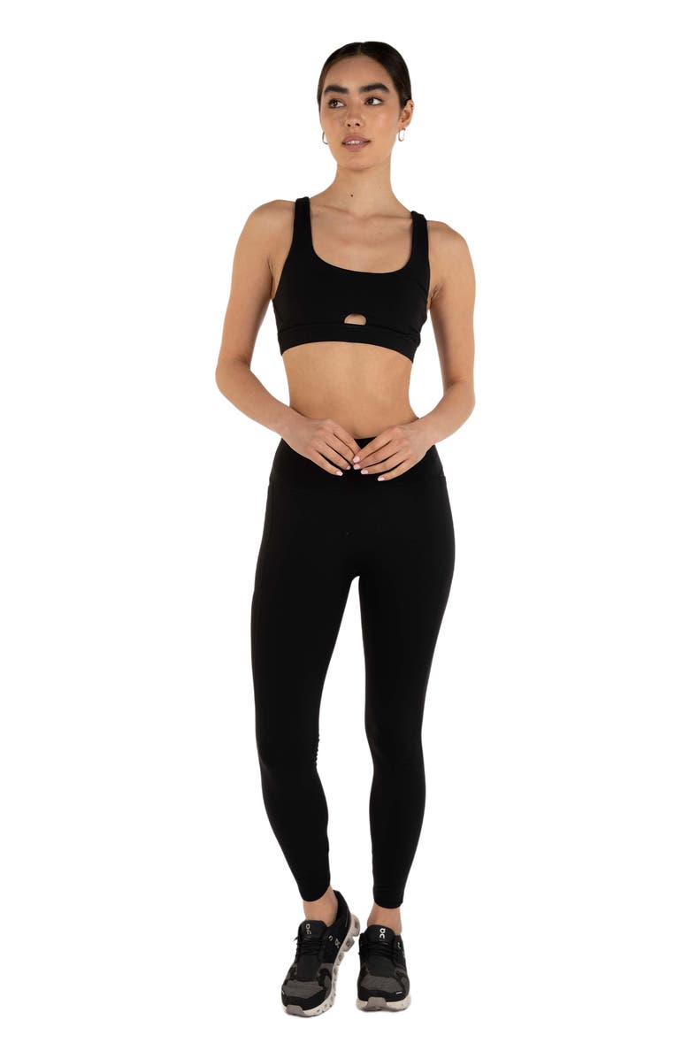 Rebody Active Contour Keyhole Cloudlux Bra, Main, color, Metropolis Black