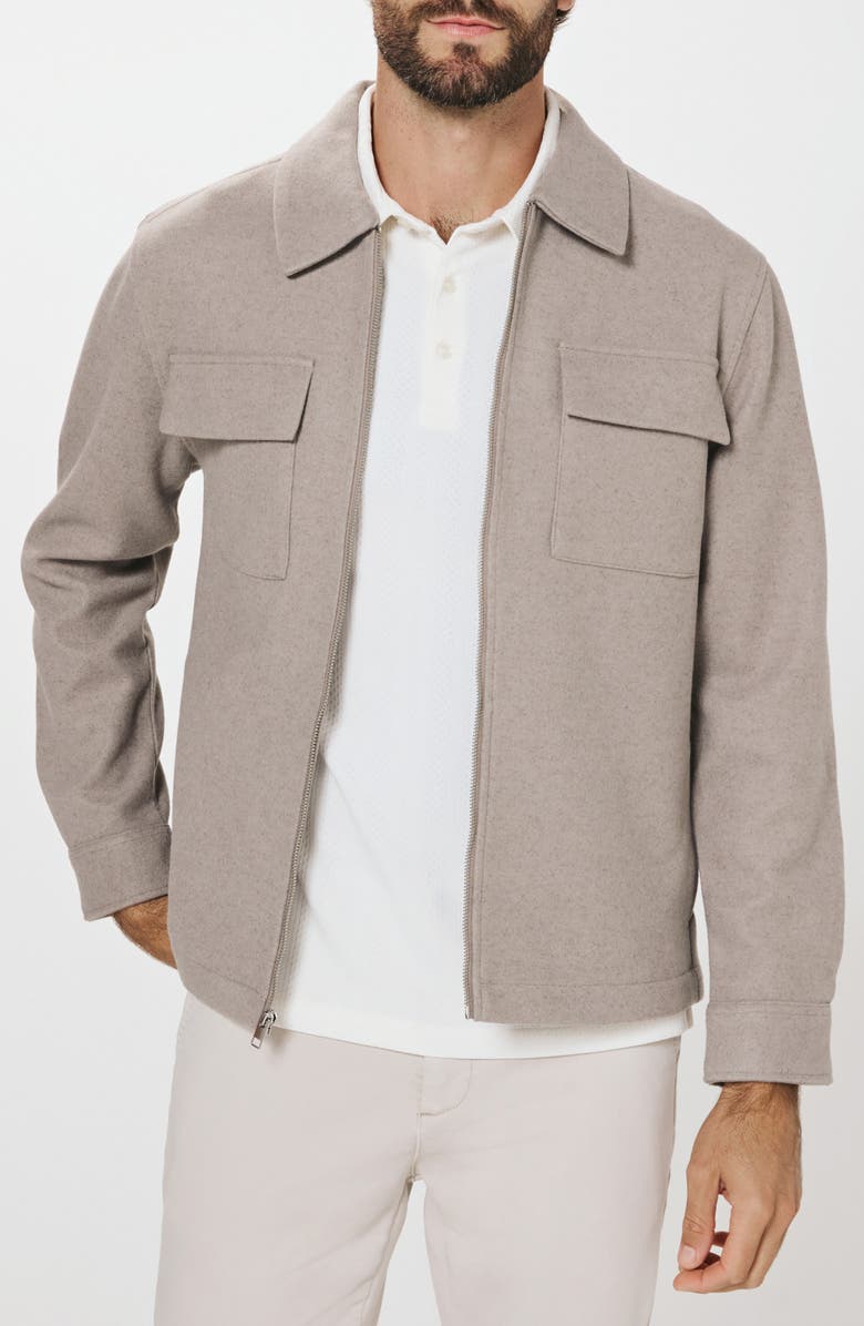 7 Diamonds Bleecker Zip-Up Jacket, Main, color, Tan