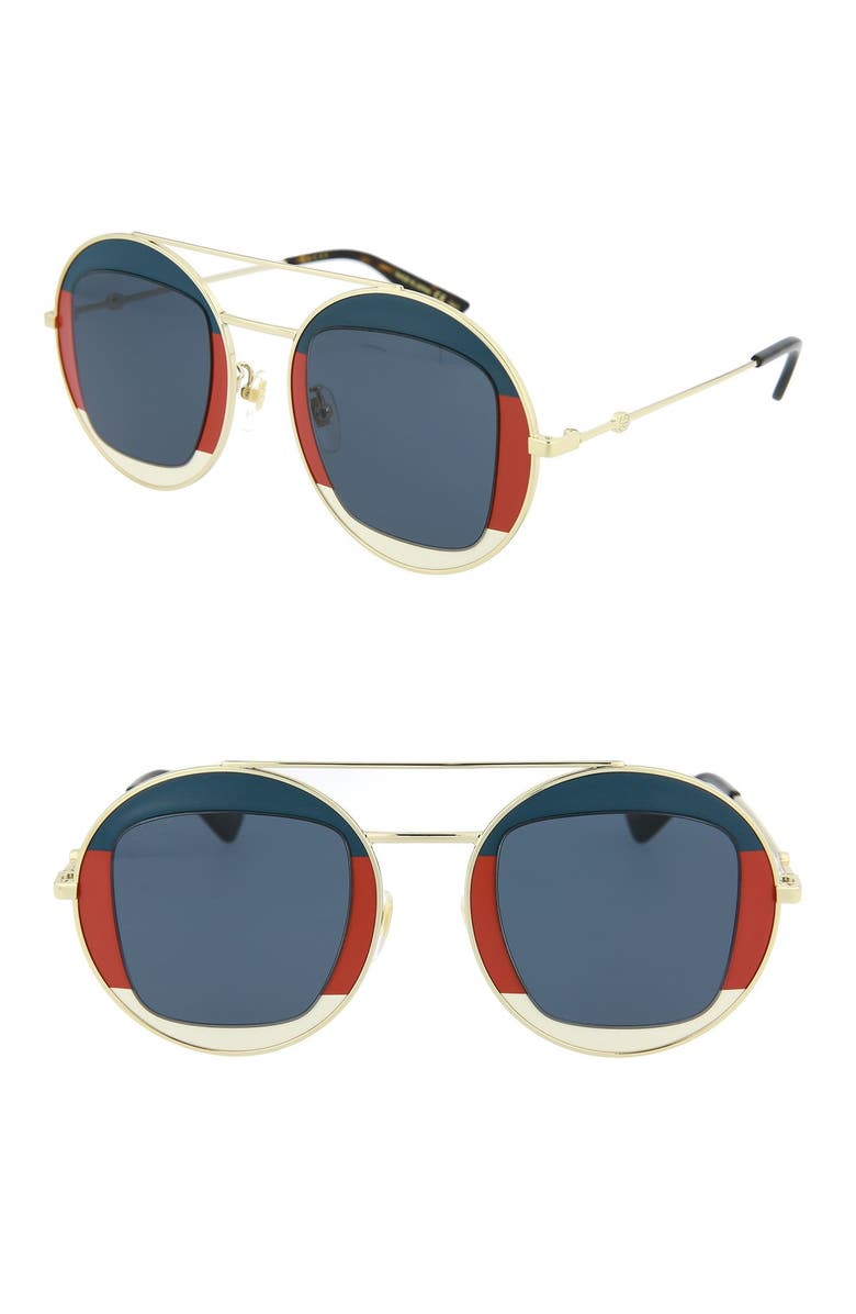 Gucci 47mm Novelty Sunglasses, Main, color,