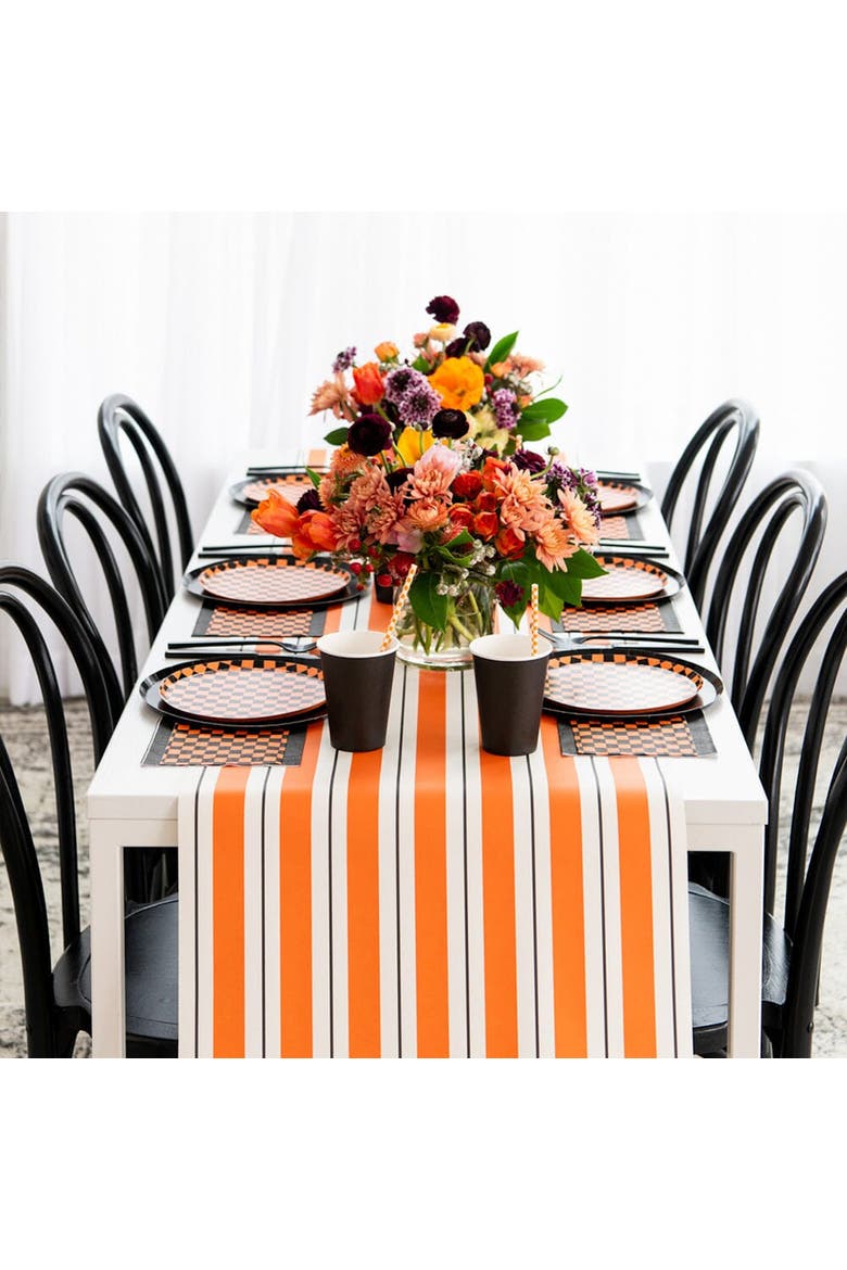 Checkered Halloween Plates, Alternate, color, Large Dinner Plates - 10"