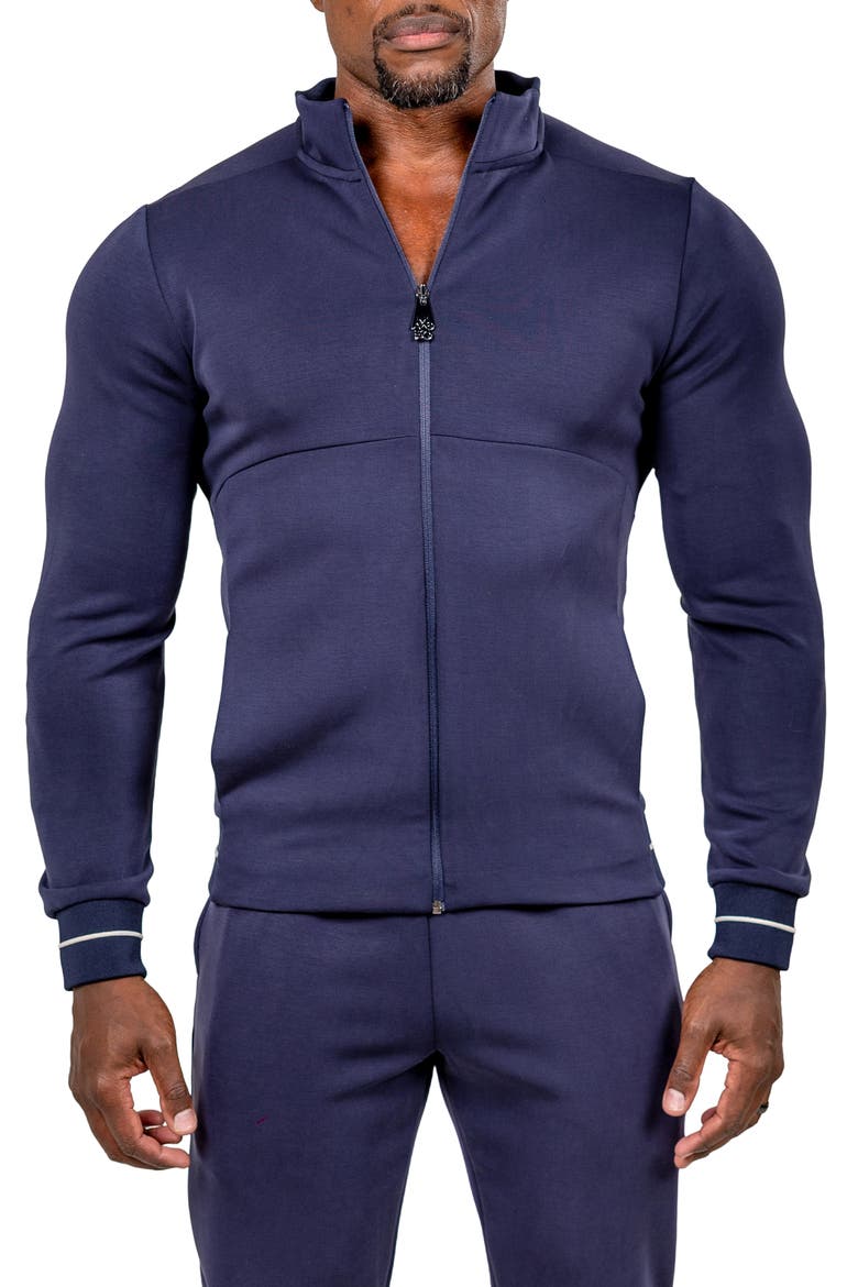 Martyr0003 Zip-Up Sweatshirt, Main, color, BLUE