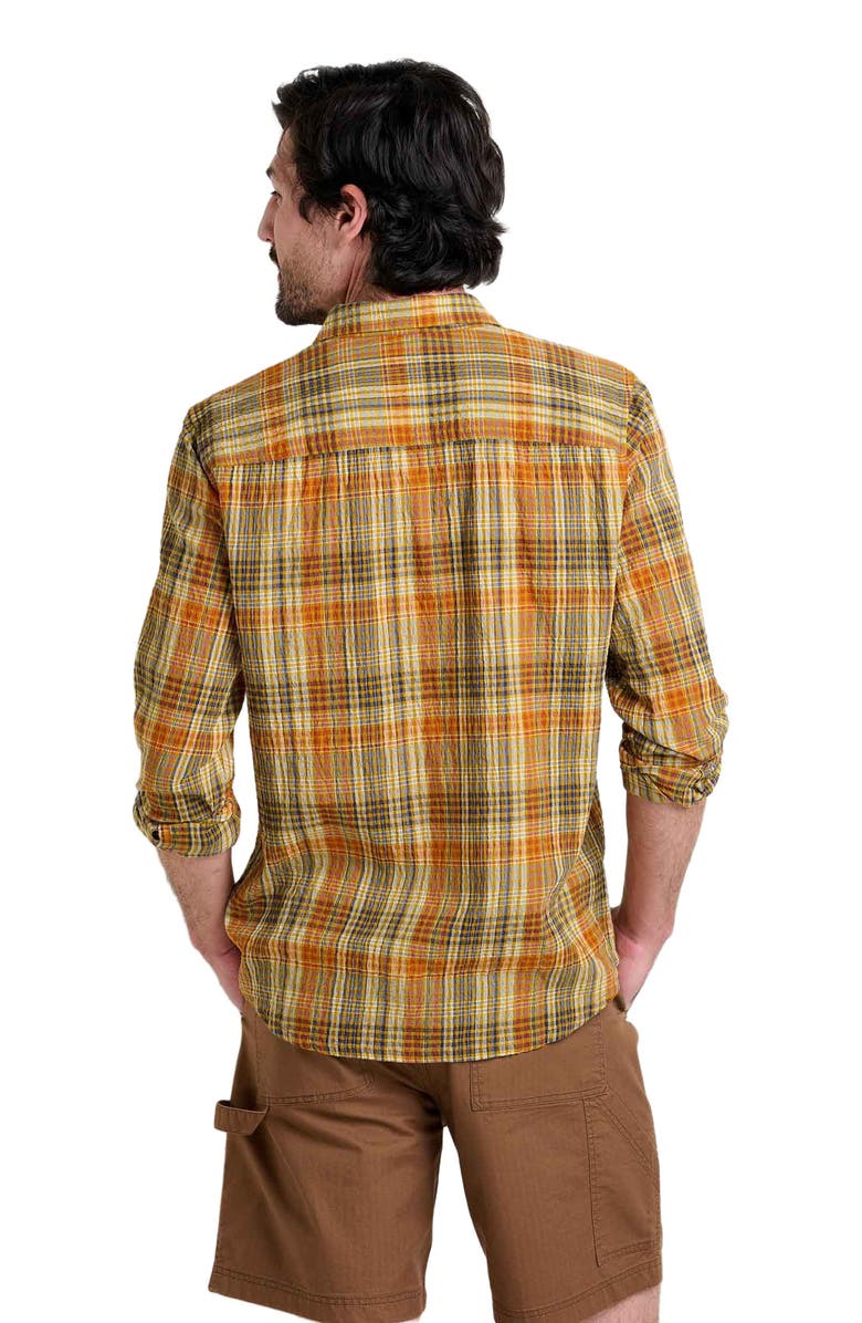 Toad & Co Men's Fletcher Long Sleeve Shirt, Alternate, color, Umber Plaid