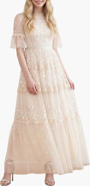Needle & Thread Midsummer Lace Round Neck Dress