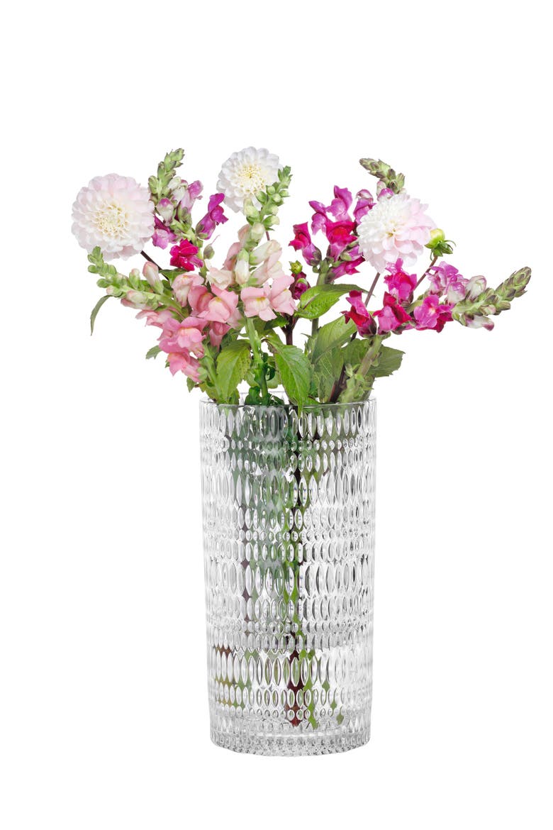 Ethno 11" Vase, Alternate, color, Clear