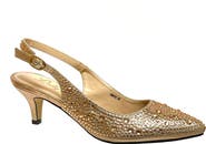LADY COUTURE Onyx Rhinestone Slingback Pump