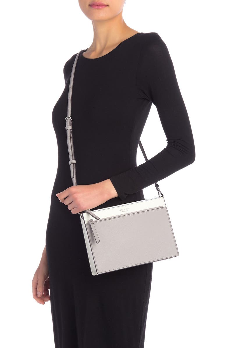 Kate Spade New York cameron leather zip crossbody bag, Main, color,