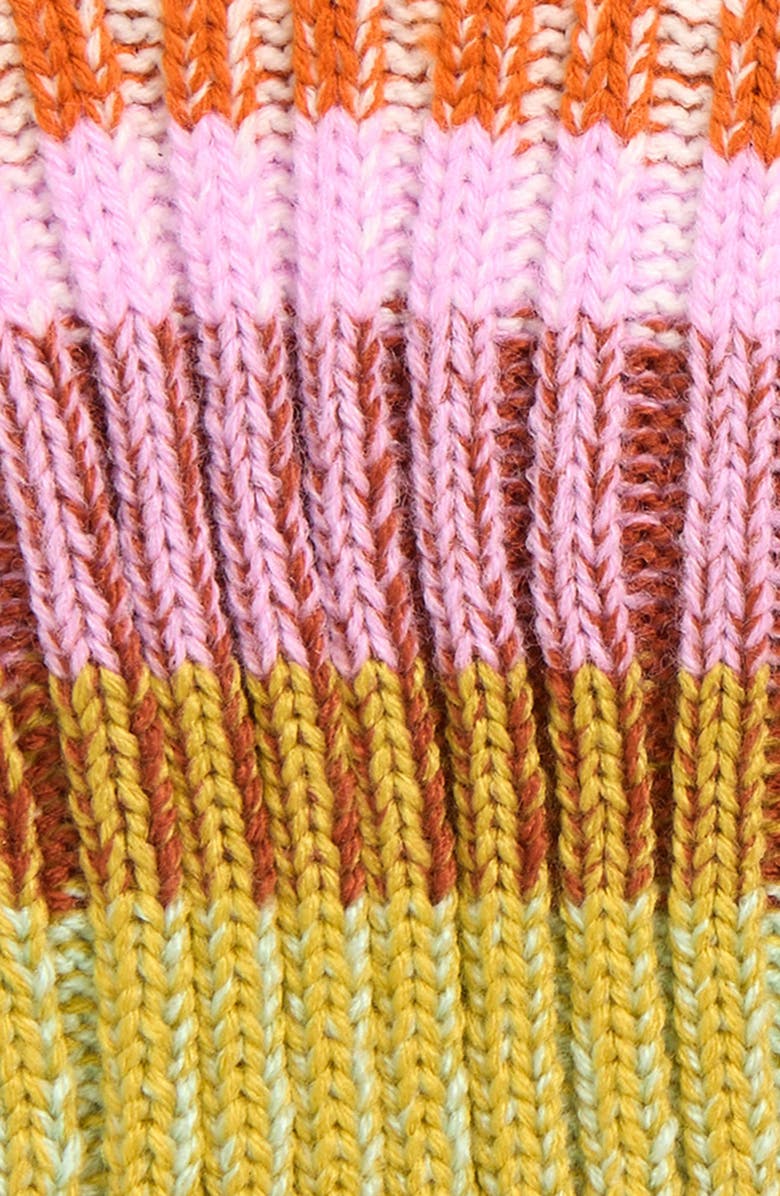 verloop Mosaic Fingerless Gloves, Alternate, color, Rust Lilac Orange Multi