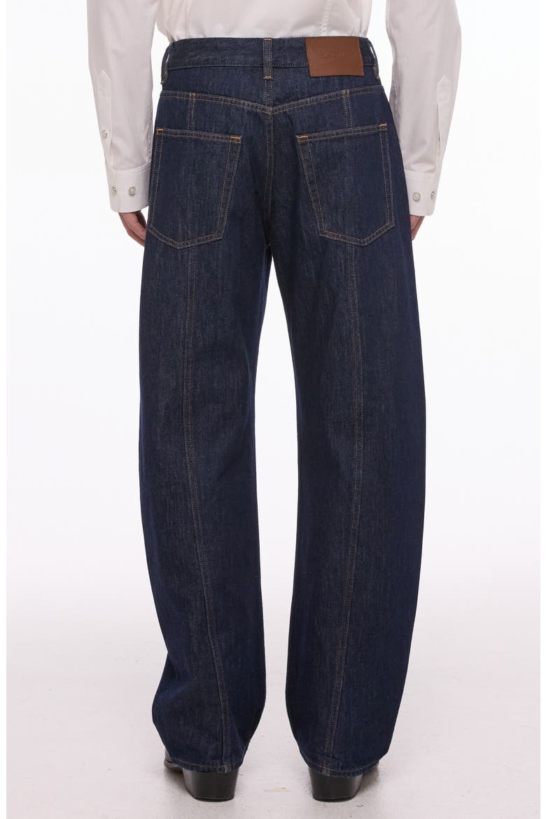 Saddle High Waist Relaxed Wide Leg Jeans, Alternate, color, RINSED INDIGO