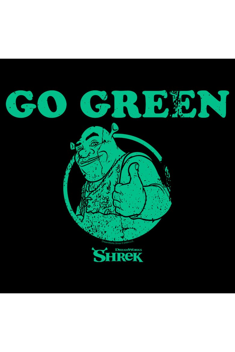 Men's Shrek St. Patrick's Day Go Green  Graphic T-Shirt, Alternate, color, Black