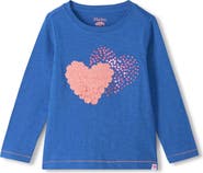Hatley Kids' Double Hearts Long Sleeve Graphic T-Shirt