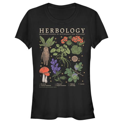 Junior's Harry Potter Hogwarts Herbology  Graphic T-Shirt