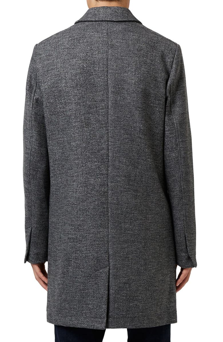 Topman Wool Blend Overcoat, Alternate, color,