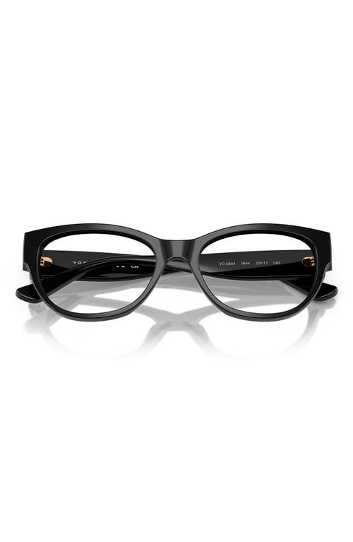 Vogue 51mm Cat Eye Optical Glasses In Black